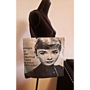 Audrey Hepburn Canvas Tote bag